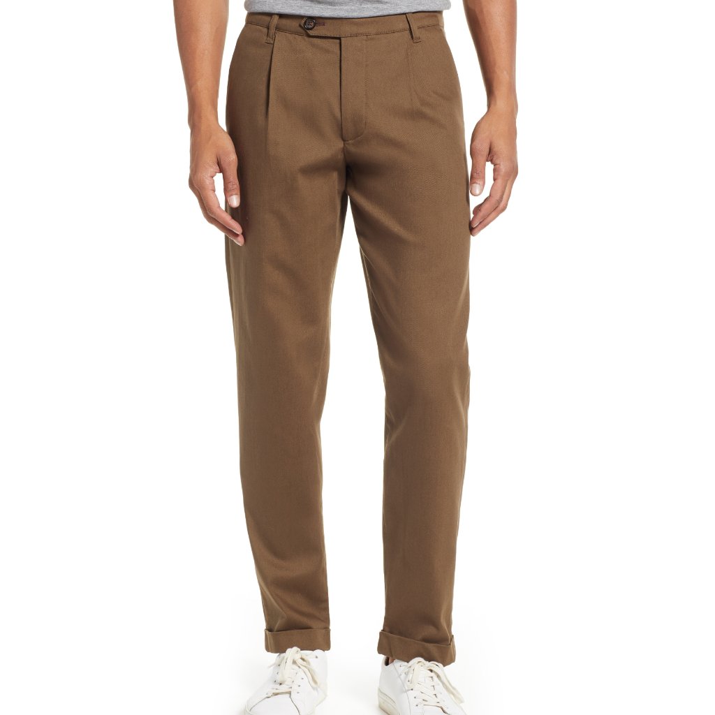 Nwt Ted Baker London Charl Cropped Wide Leg Pants Dark Khaki Size 34r $175 3c466